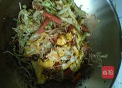 Illustration of home-style fried noodles 7