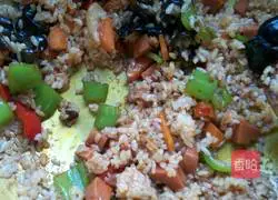 Illustration of how to make fish-flavored fried rice 9