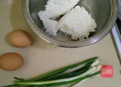 Rice egg pancake recipe 1