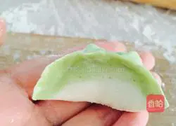 Illustration of how to make jade dumplings 4