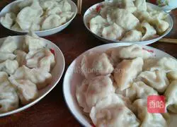 Pleurotus eryngii mushroom dumplings Illustration of how to do it 7