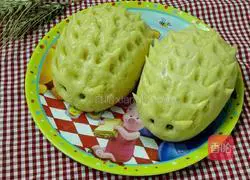 Illustration of how to make hedgehog steamed buns 17