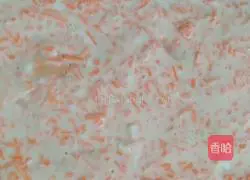 Illustration of how to make shrimp and egg pancakes 8