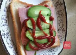 Illustration of how to make vegetable sandwiches 3