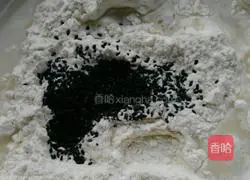 Illustration of how to make black sesame steamed buns 3