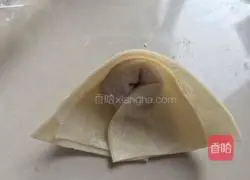 Illustration of how to make lean meat wontons with chives 8