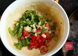 Corn, ham and vegetable pancake recipe 3