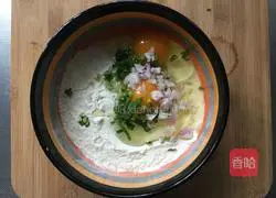 Illustration of how to make egg pancakes 1