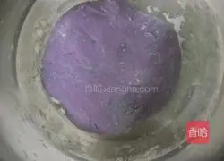 Illustration of how to make steamed buns stuffed with purple sweet potato and bean paste 11