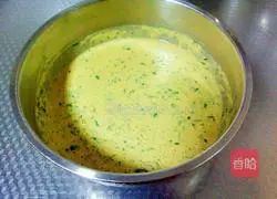 Illustration of how to make green onion egg pancake 4