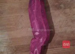 Illustration of how to make purple potato glutinous rice balls 2