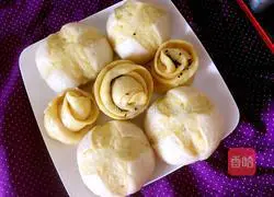 Double-color steamed buns Illustration of how to do it 8