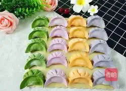 Illustration of how to make colorful dumplings 2