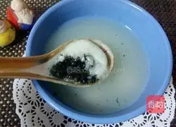 Illustration of how to make black sesame glutinous rice balls 19