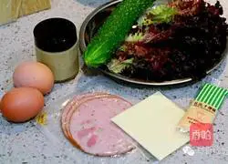 Variety Illustration of how to make a sandwich 1