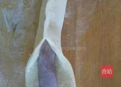 Illustration of how to make two-color milk steamed buns 9