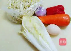 Three shreds Illustration of how to make fried noodles 1