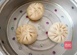 Illustration of how to make mung bean buns 14