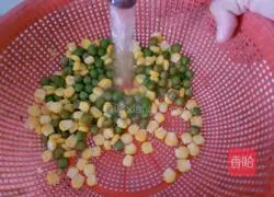 Three-color fried rice recipe 2