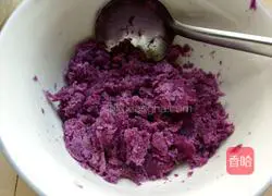 Illustration of how to make purple sweet potato and rose steamed buns 4
