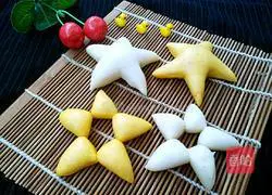 Illustration of how to make five-pointed star steamed buns 1