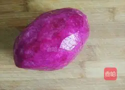 Illustration of how to make purple sweet potato buns 1