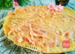 Illustration of how to make carrot, bacon and egg pancakes 11