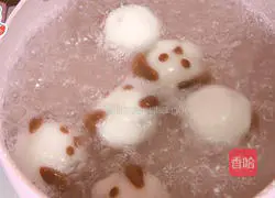 Illustration of how to make cute dog glutinous rice balls 10