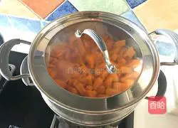 Illustration of how to make pumpkin steamed buns with roses 1