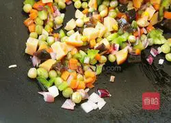 Colorful Fried Rice Recipe Illustration 4