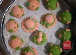 Illustration of how to make vegetable steamed buns 2