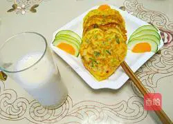 Illustration of how to make carrot, leek and shrimp cake 8