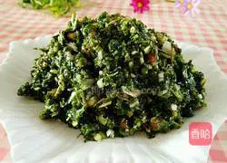 Illustration of how to make shepherd’s purse and meat dumpling filling 9