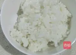 Illustration of how to make colorful fried rice 1