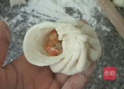 Illustration of how to make three-color radish buns 13