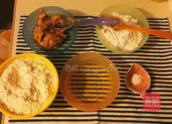 Illustration of how to make fragrant peanut cake 1