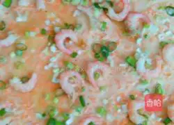 Illustration of how to make shrimp and egg pancakes 10