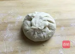 Illustration of how to make curry meat buns 10