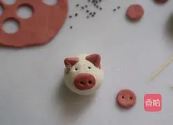 Illustration of making piggy red bean paste glutinous rice balls 12