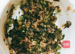 Illustration of how to make steamed buns with dried plums, vegetables and meat 8