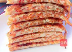 Illustration of how to make carrot and egg pancakes 6