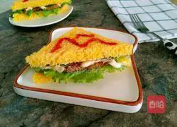 Illustration of how to make black pepper steak sandwich 15