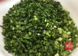 Illustration of home-style leek and egg dumplings 1