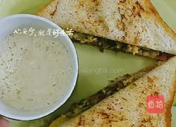 Illustration of making minced meat sandwich 7