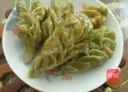 Illustration of how to make mugwort juice dumplings 7