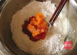 Illustration of how to make pumpkin milk steamed buns 4