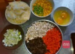 Colored Egg Fried Rice Recipe Illustration 1