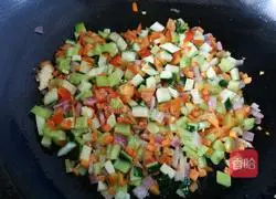 Creative fried rice recipe illustration 6