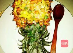 Sour and sweet are you - Pineapple Fried Rice Recipe Illustration 19