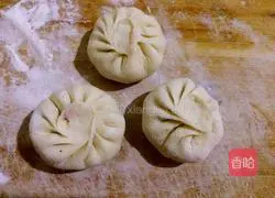 Illustration of how to make purple sweet potato stuffed buns 12